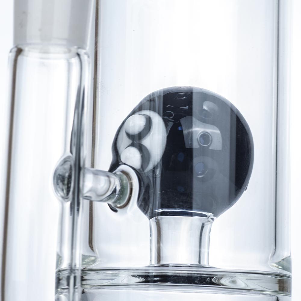 12 8-Ball Perc Glass Bong