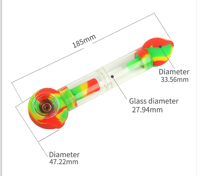 Silicone Honeycomb Perc Pipe (Random Color)