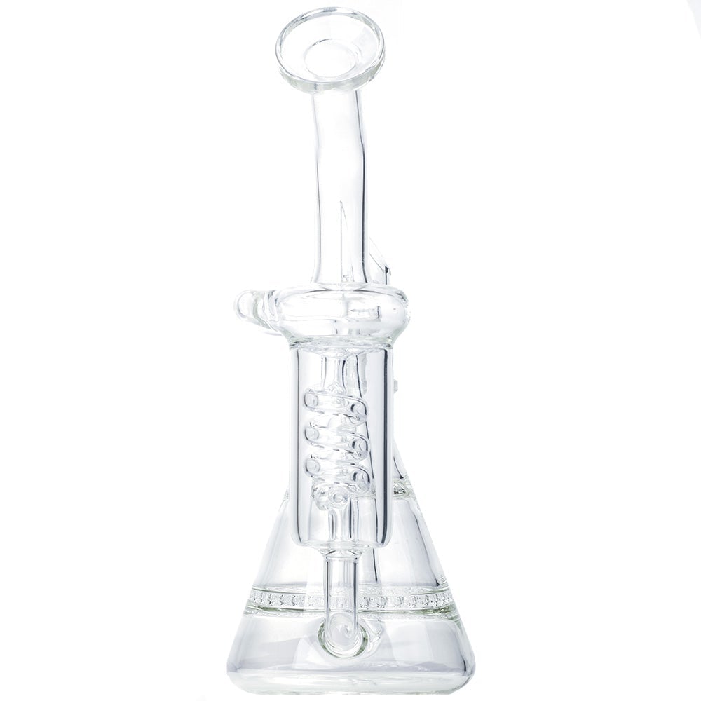 Pyramid Multi-Perc Recycler Glass Bong