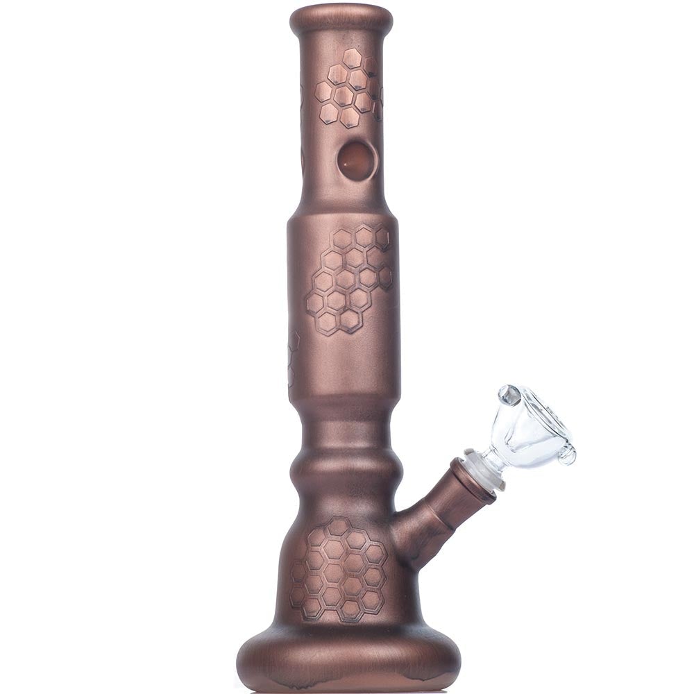 12 Bee Hive Beaker Glass Bong