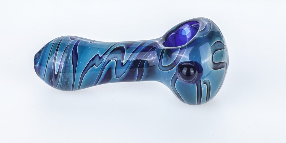 Heady Pattern Glass Hand Pipe