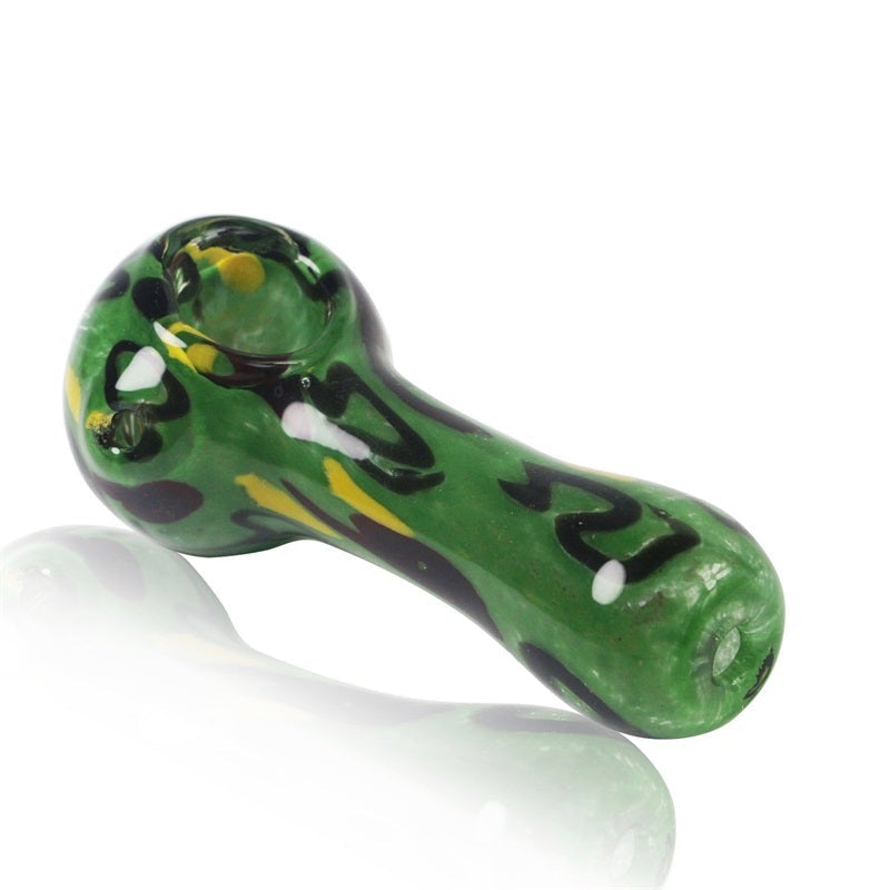 Handmade Strips Glass Pipe (Random Color)