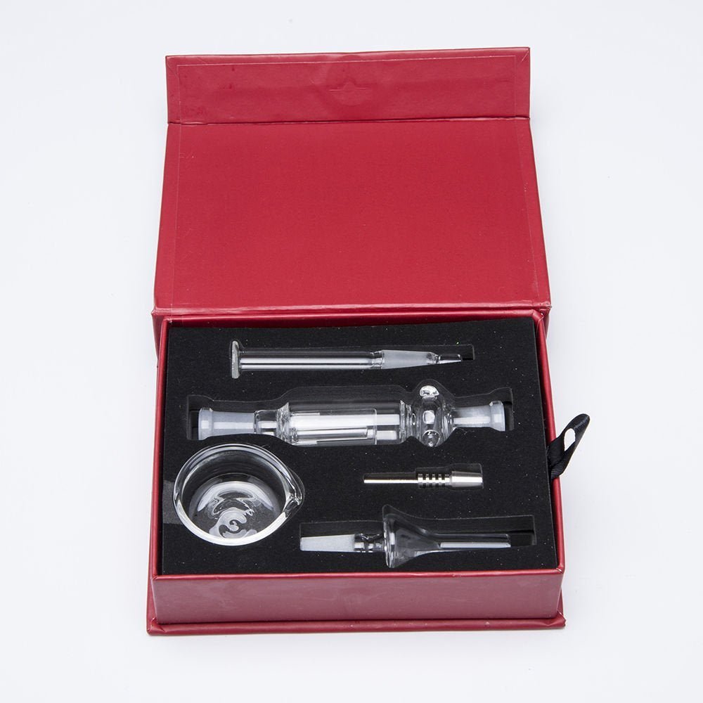 10mm Mini Glass Dab Straw Gift Box Set