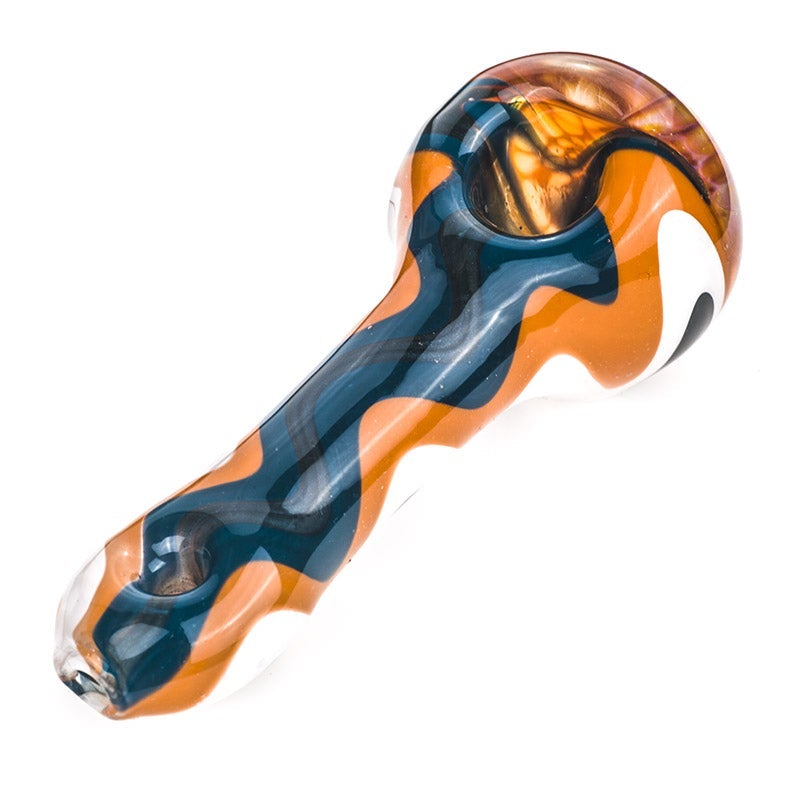 Honeycomb Glass Pipe w/ Ripple Pattern