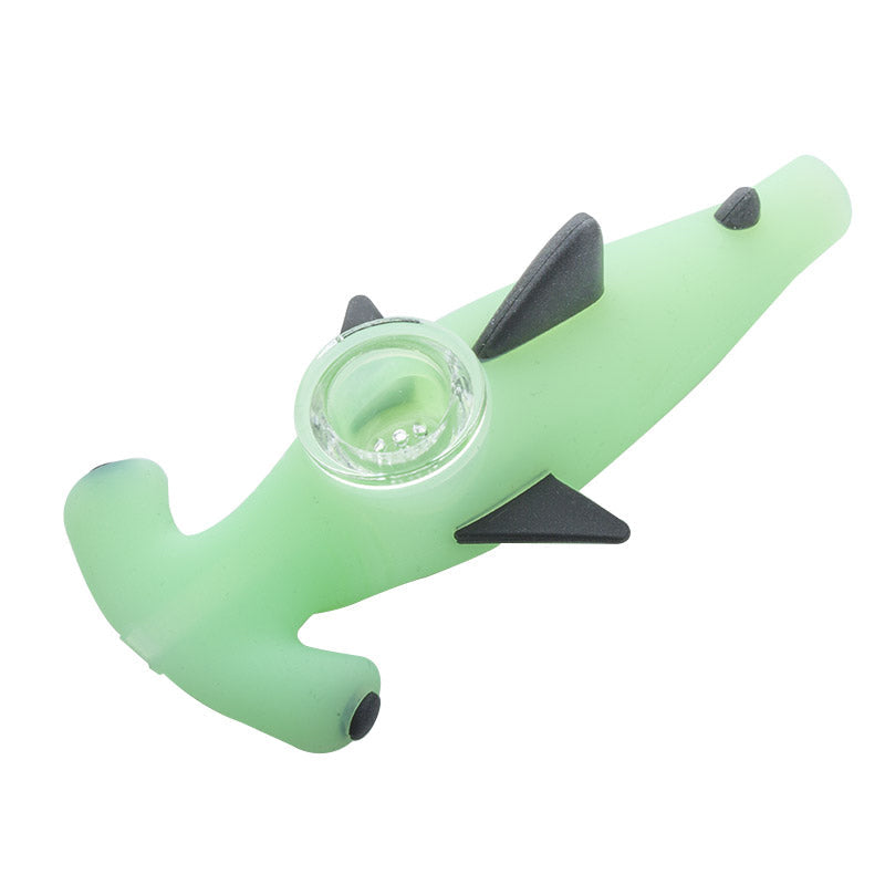 Shark Silicone Hand Pipe (Random Color)