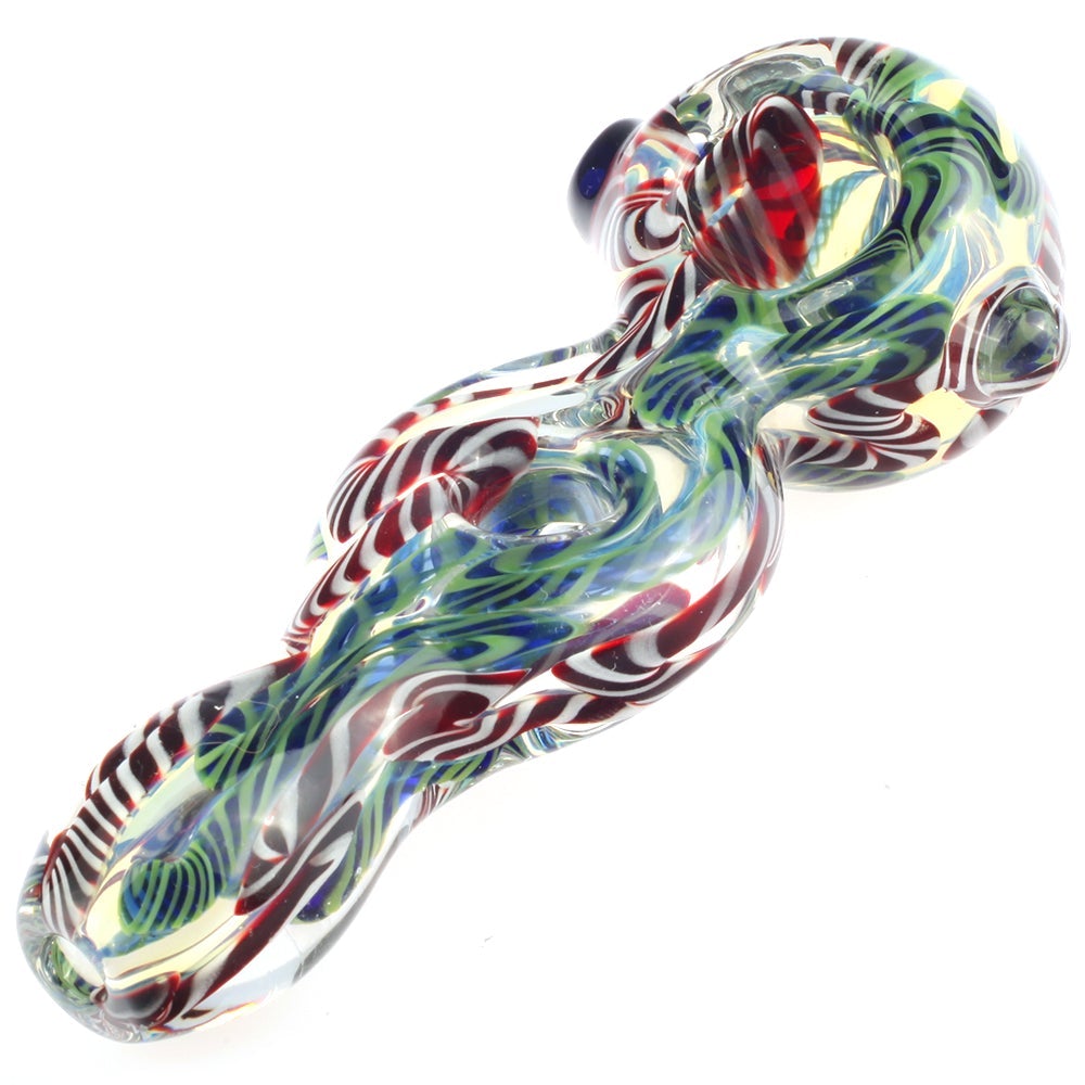 4.7 Fumed Glass Milli Donut Spoon Pipe