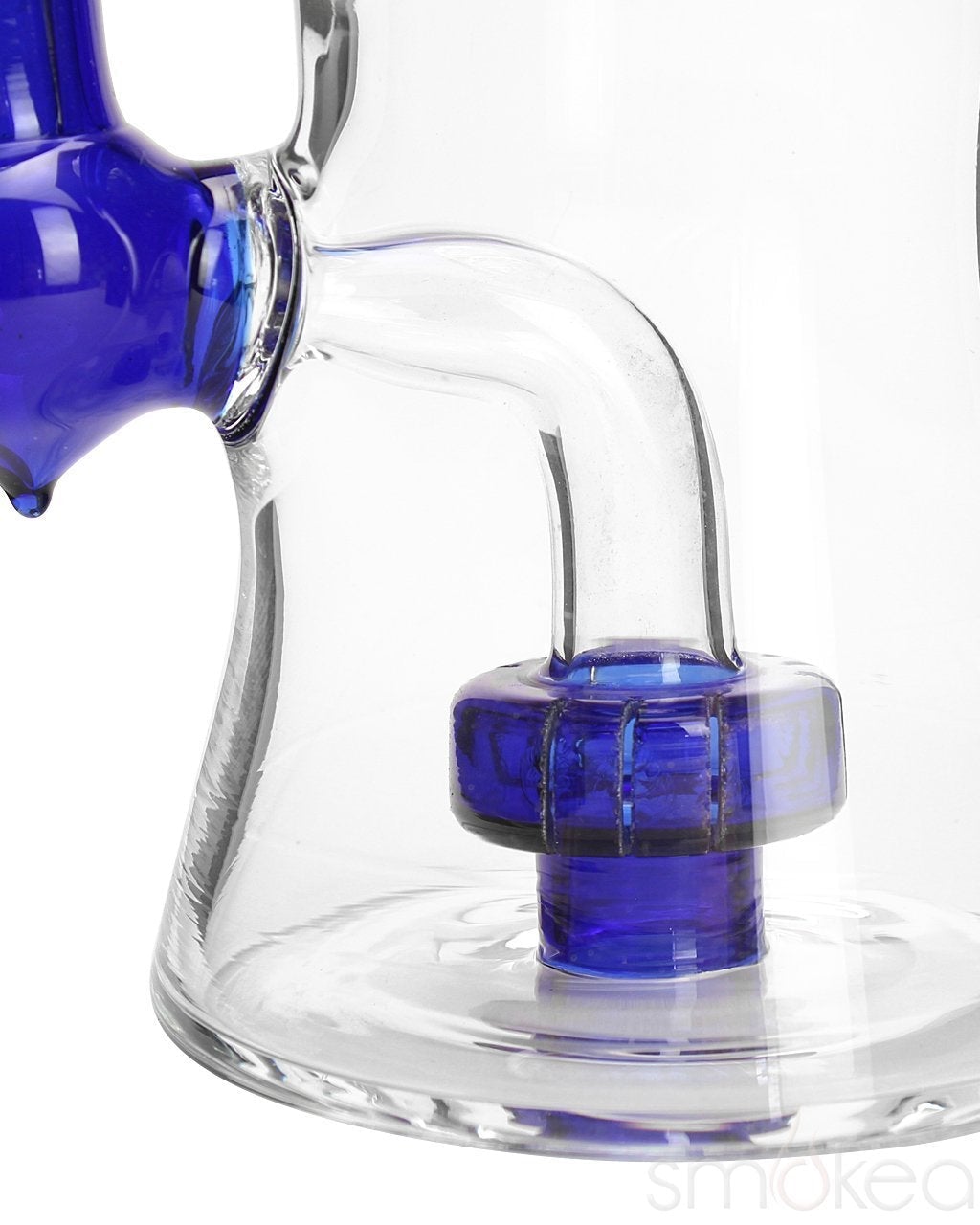 SMOKEA 8 Cut Glass Mini Bong w/ Bent Neck