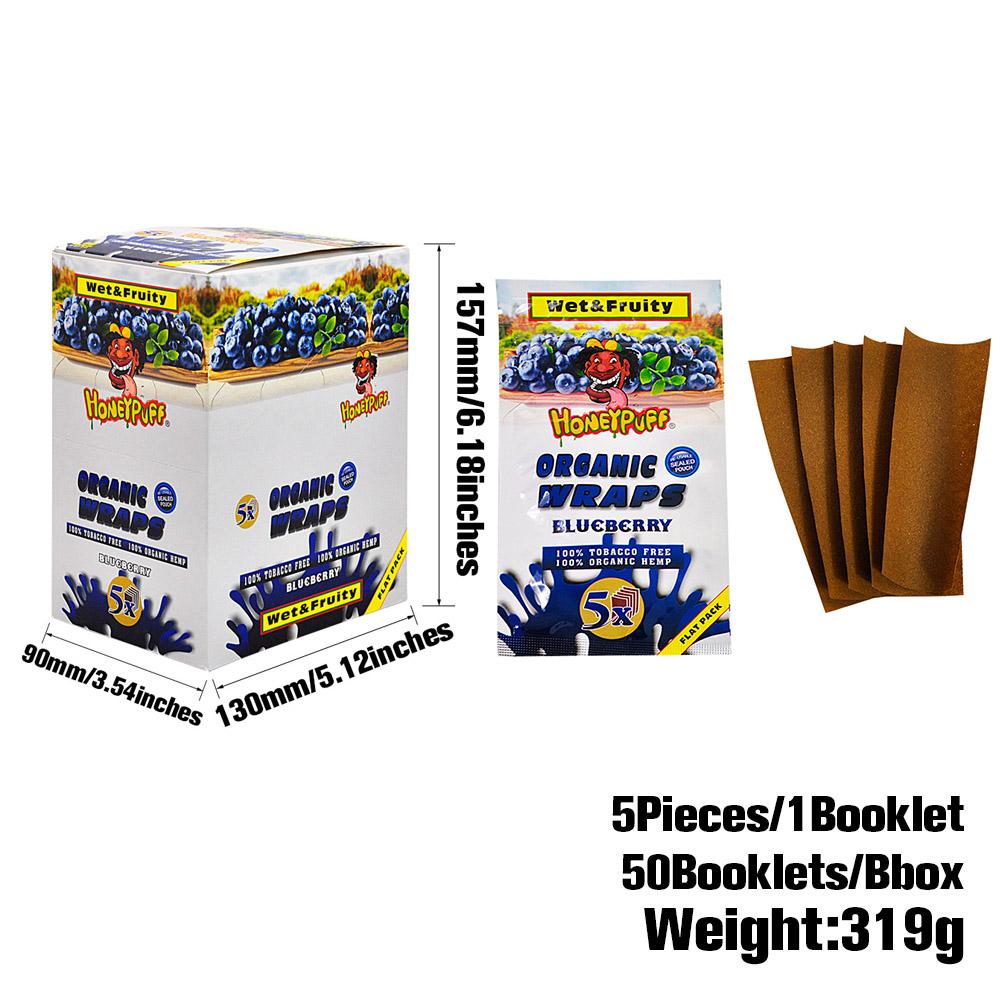 HoneyPuff Natural Organic Rolling Papers - 50 Packs