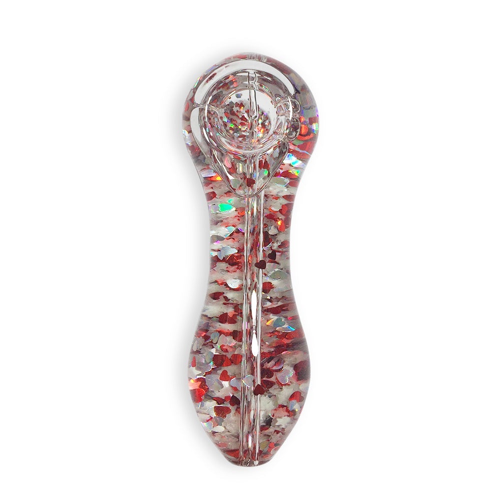 Sparkly Glitter Glass Pipe (Random Color)