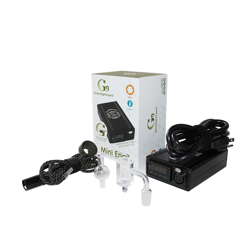 Pineapple Gravity Bong w/ G9 Mini Temp Control Enail Set