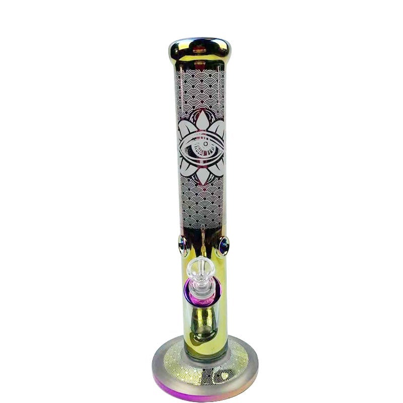 14 Printed Straight Tube Thick Bong