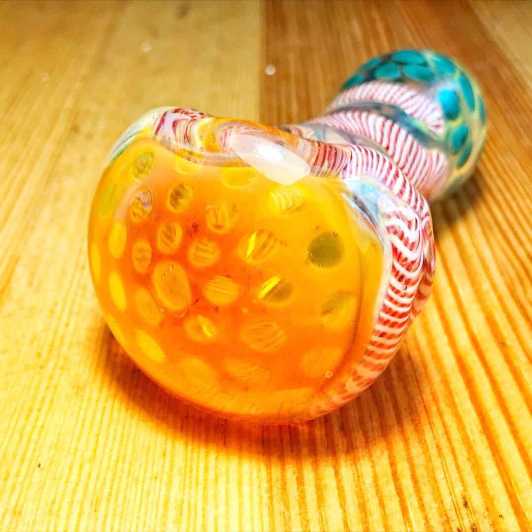 Fumed Frit Milli Glass Pipe
