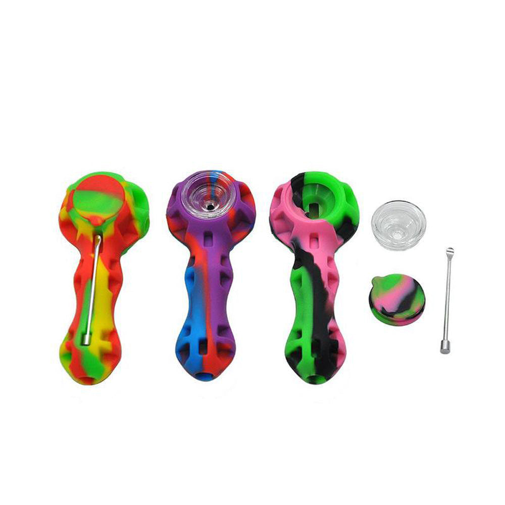 Silicone Weed Bowl/Dab Pipe ( Random Color )
