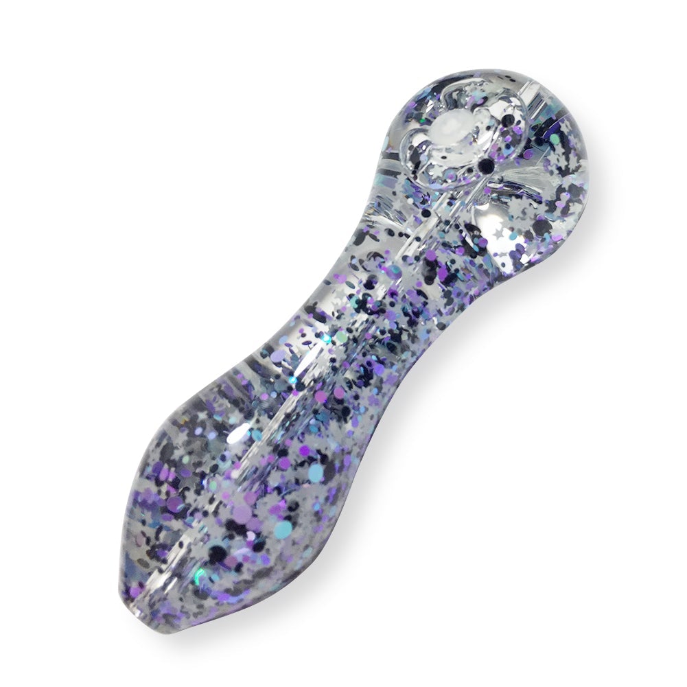 Sparkly Glitter Glass Pipe (Random Color)