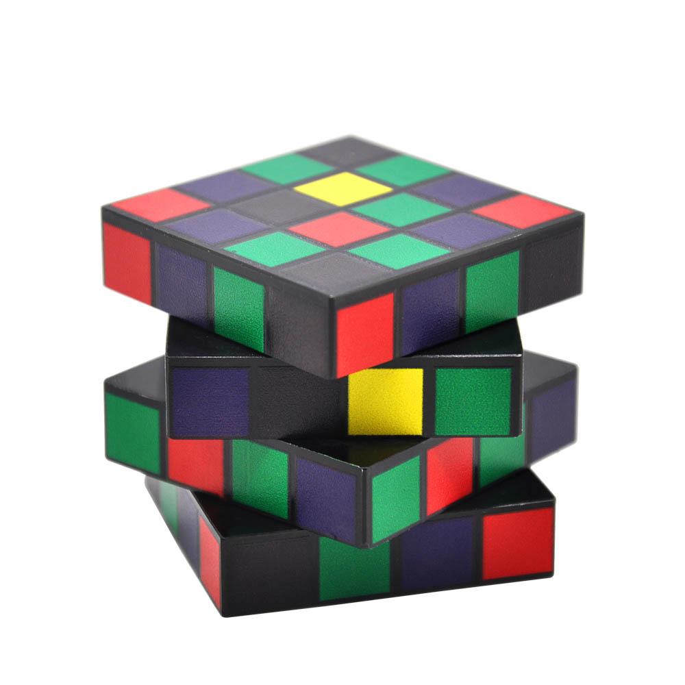 Rubix Cube Stealthy Novelty Herb Grinder 4 Layer 50 MM