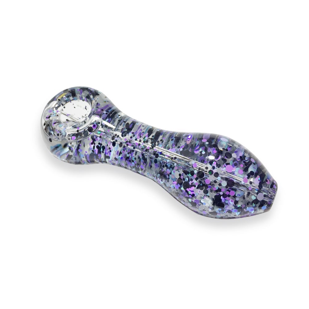 Sparkly Glitter Glass Pipe (Random Color)