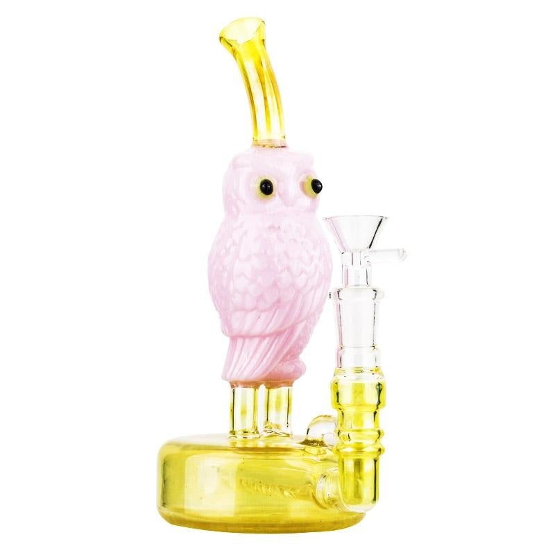 Owl Theme Bong w/ Thermochromic Banger Terp Balls Set