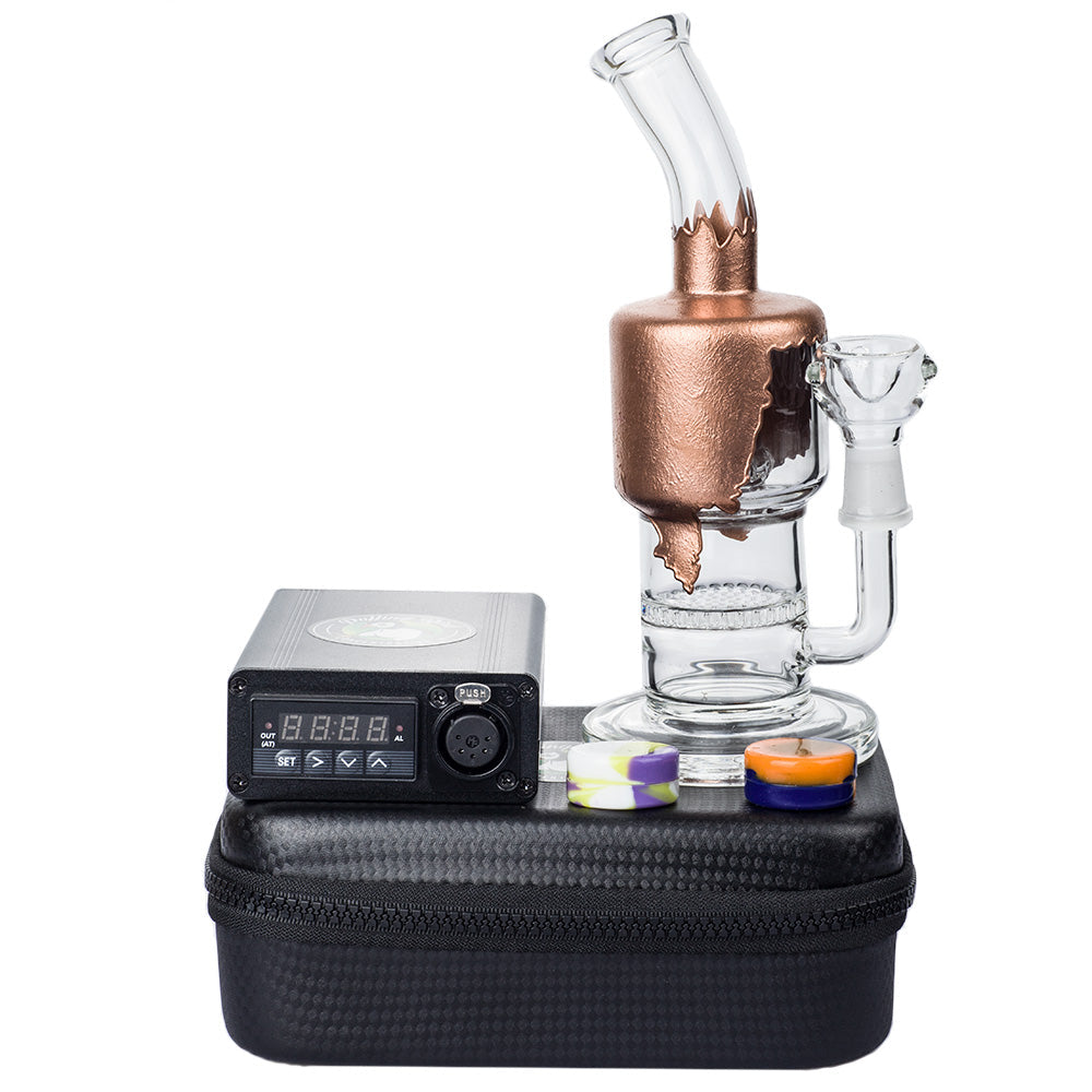 Enail Dab Kit W/ Dual Perc Dab Rig Bundle