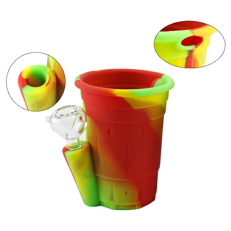 5 Mini Silicone Cup Bong