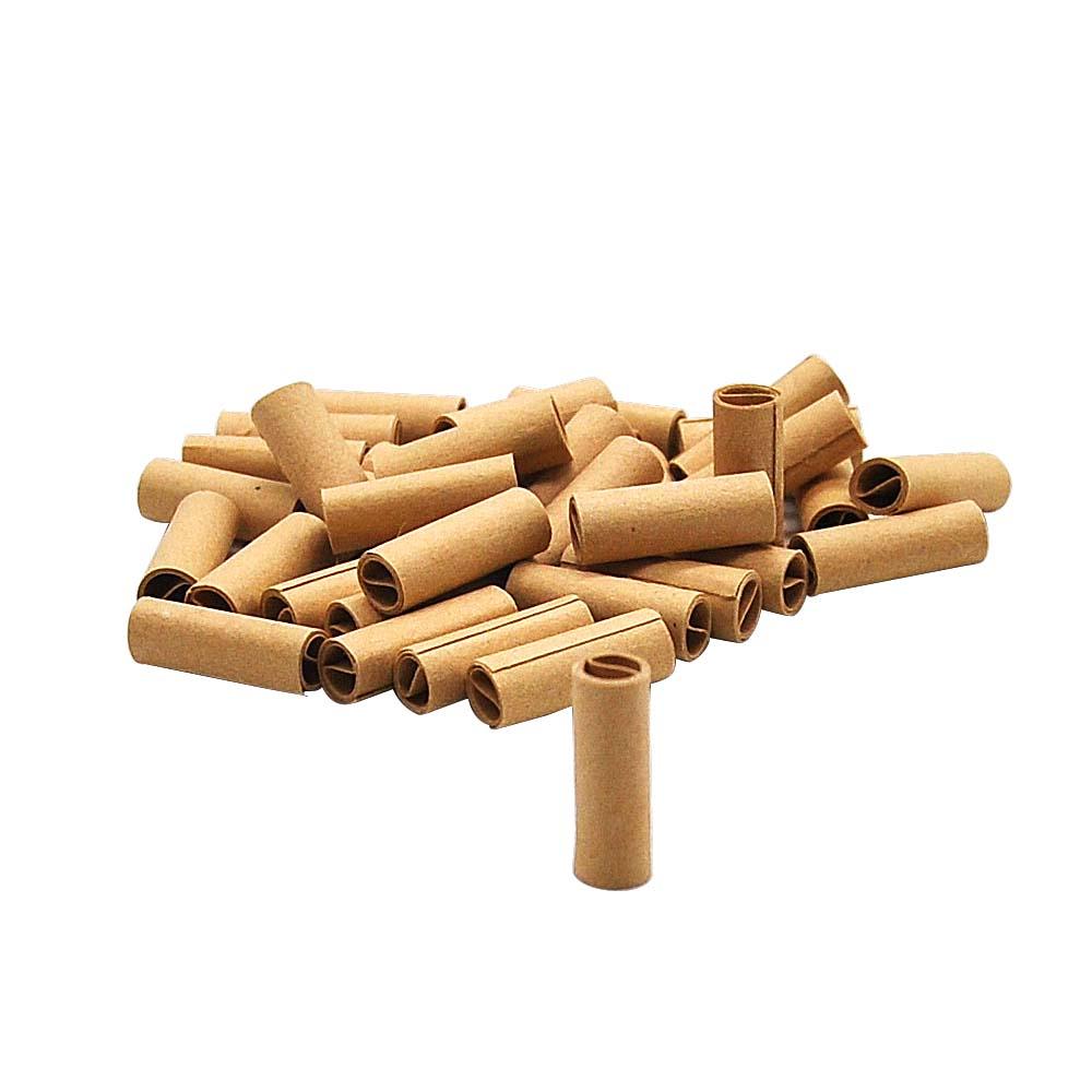 Natural Unrefined Rolling Paper Filter Tips - 6mm Brown Pre-Rolled Tips (120 Tips per Resealable Bag) - PuffingBird AU