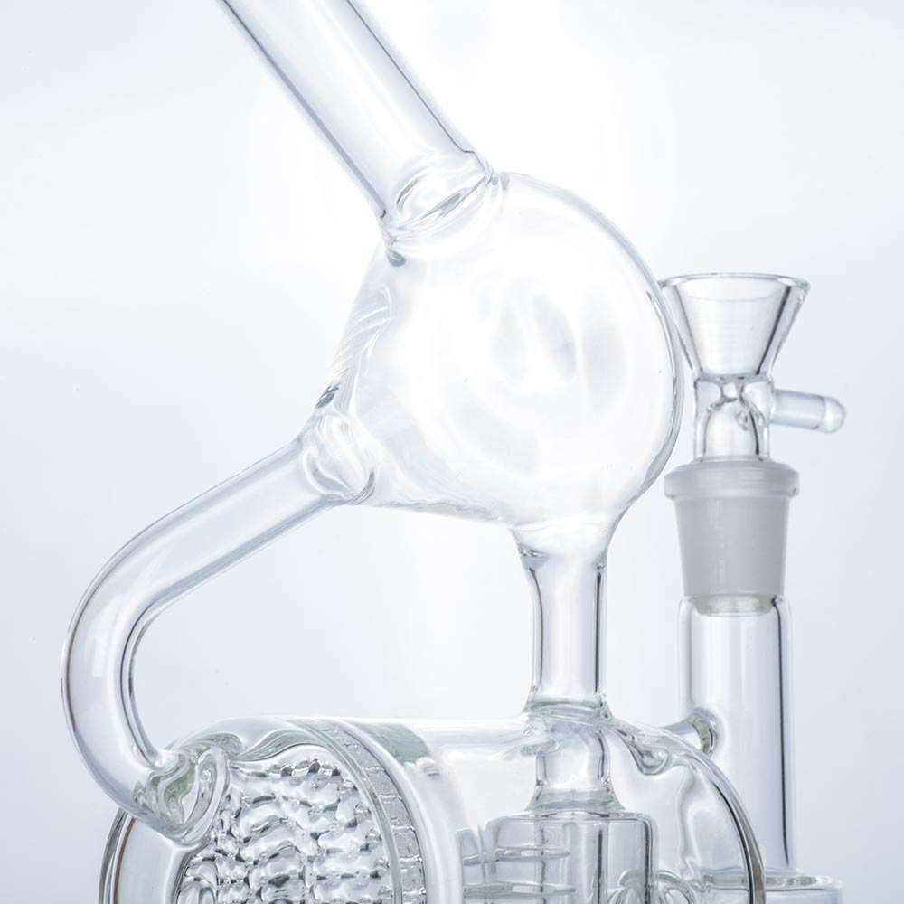 9 Clear Glass Multi Perc Dab Rig