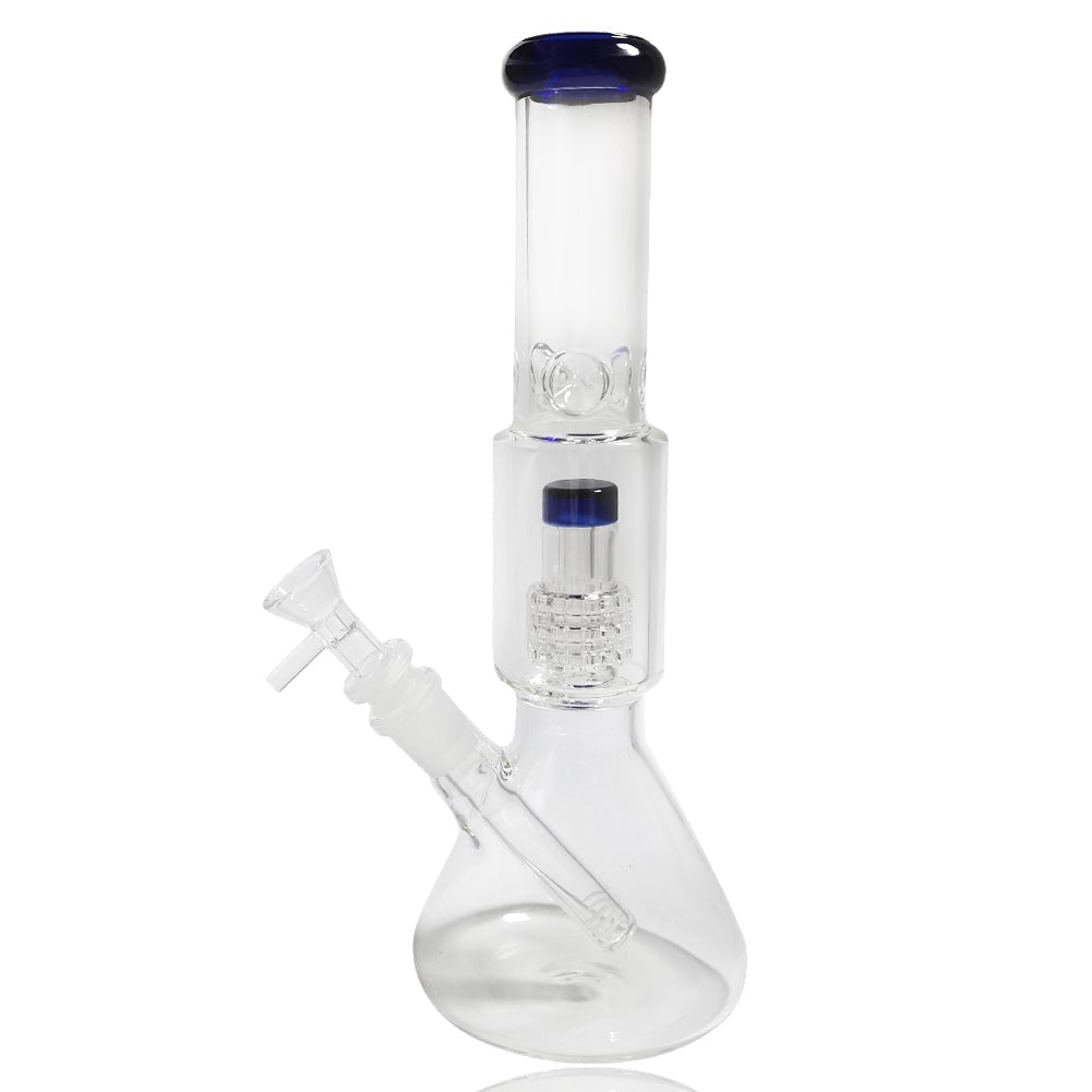11 Matrix Perc Glass Beaker Bong