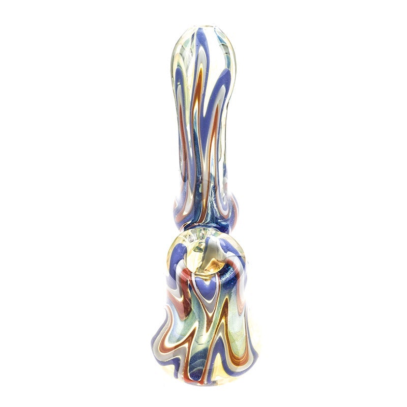 Swirl Pattern Glass Sherlock Bubbler
