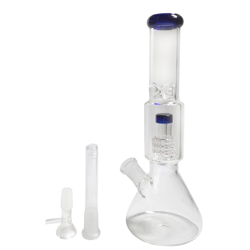 11 Matrix Perc Glass Beaker Bong