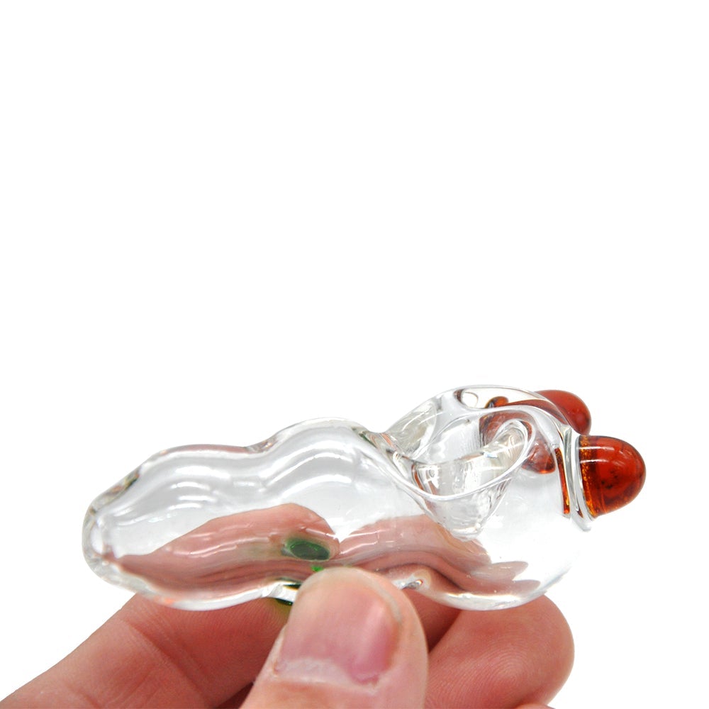 Clear Glass Pipe w/ Two Ears
