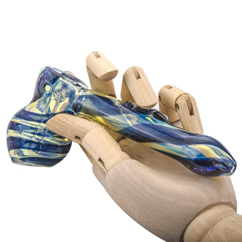 Butterfly Pattern Glass Hammer Bubbler