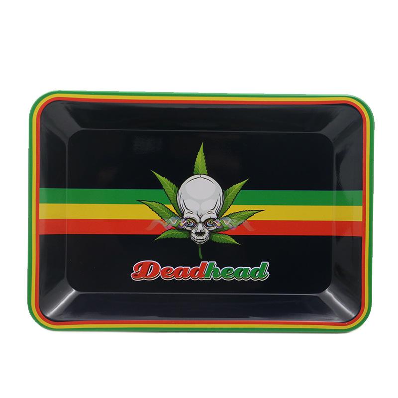 Small Metal Cigarette Rolling Tray Hand Roll