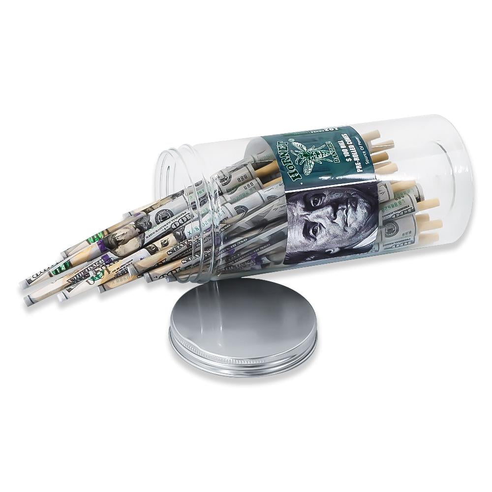 Dollar Bill Design Pre-Rolled Cones - Pack of 72