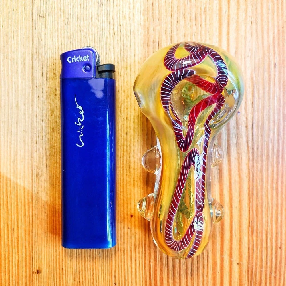 Nano Murrine Glass Pipe With Millefiori Milli Scheme Patent