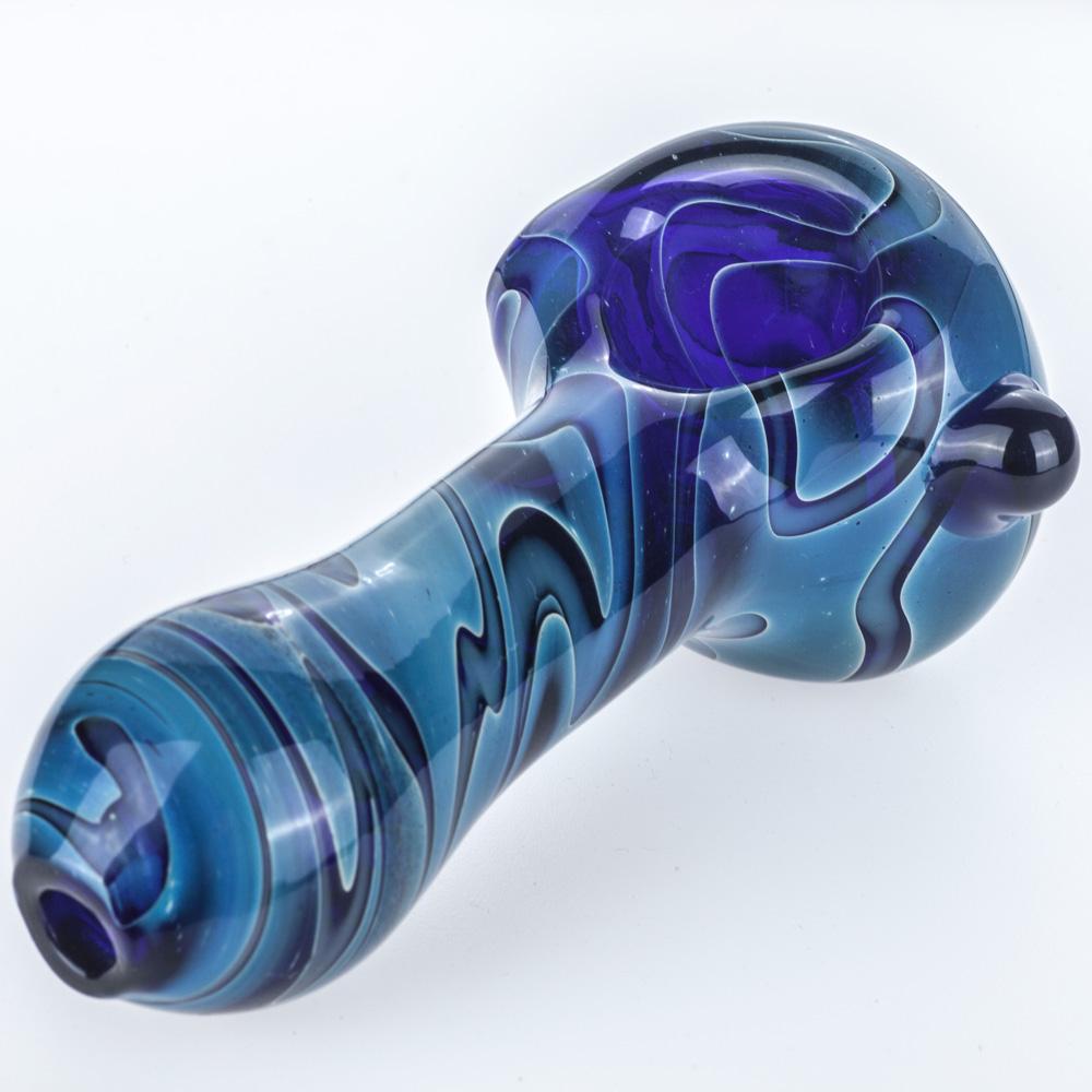 Mini Matrix Perc Dab Rig and Heady Pattern Glass Hand Pipe Set - PuffingBird AU