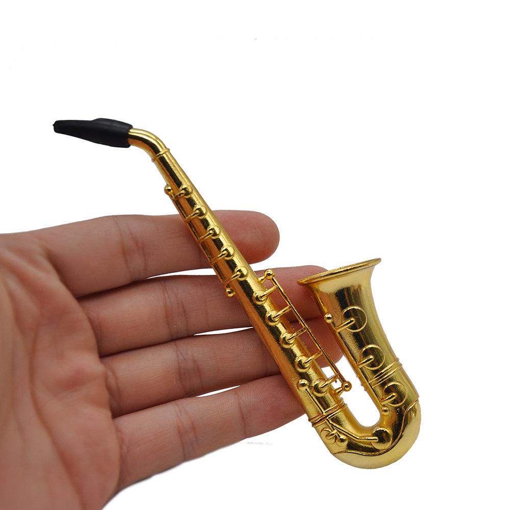 Saxophone Metallic Novelty Pipe - Stoner Gifts