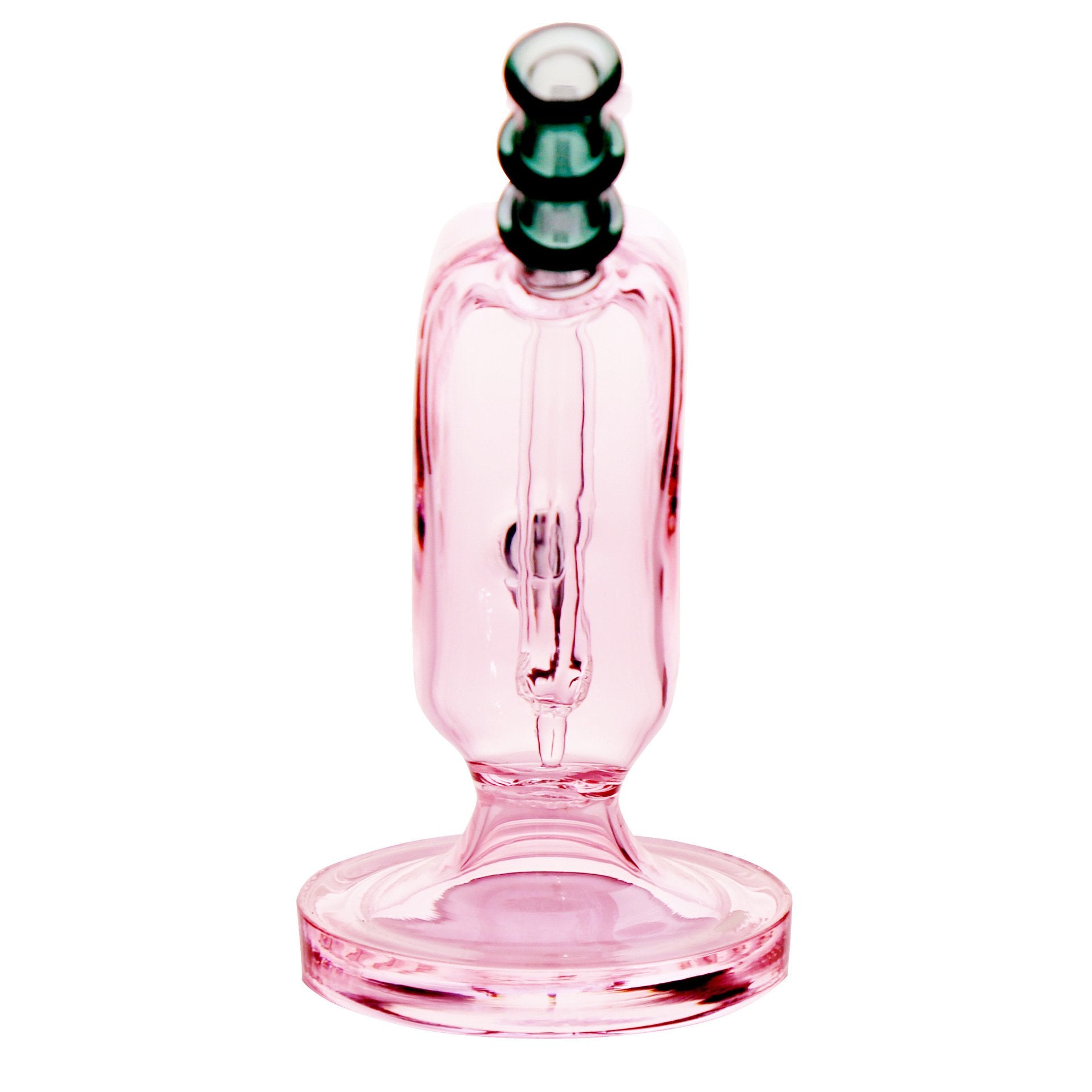 Mini Pink Heart-Shaped Glass Dab Rig