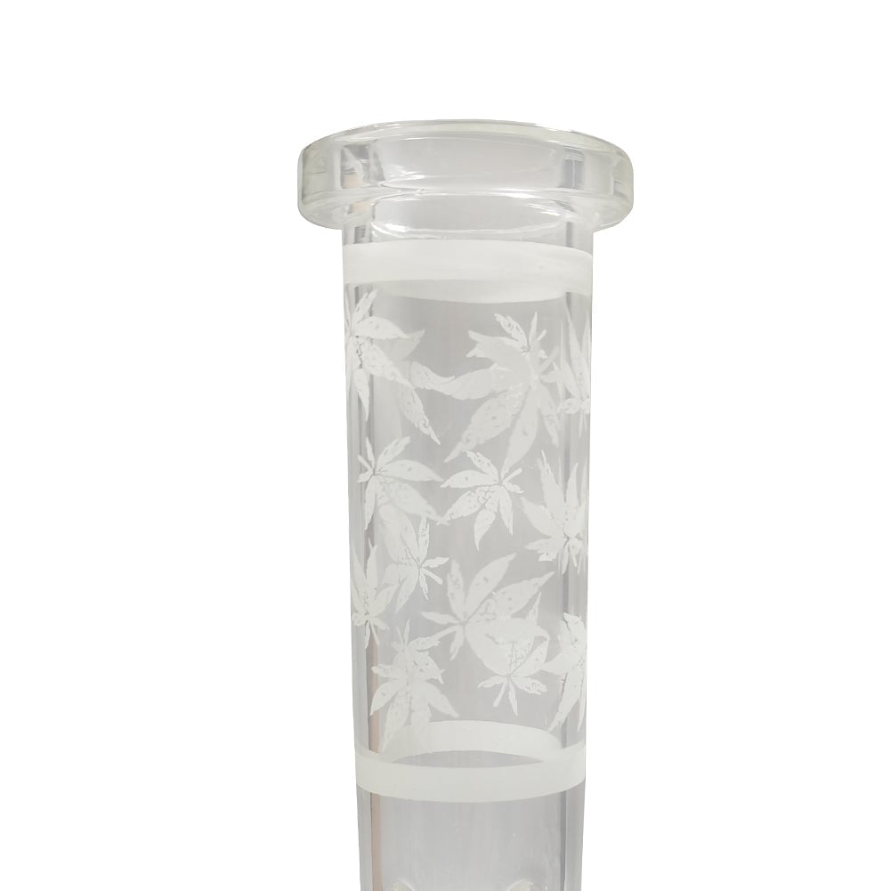 8 Glow-In-The-Dark Leaf Beaker Bong