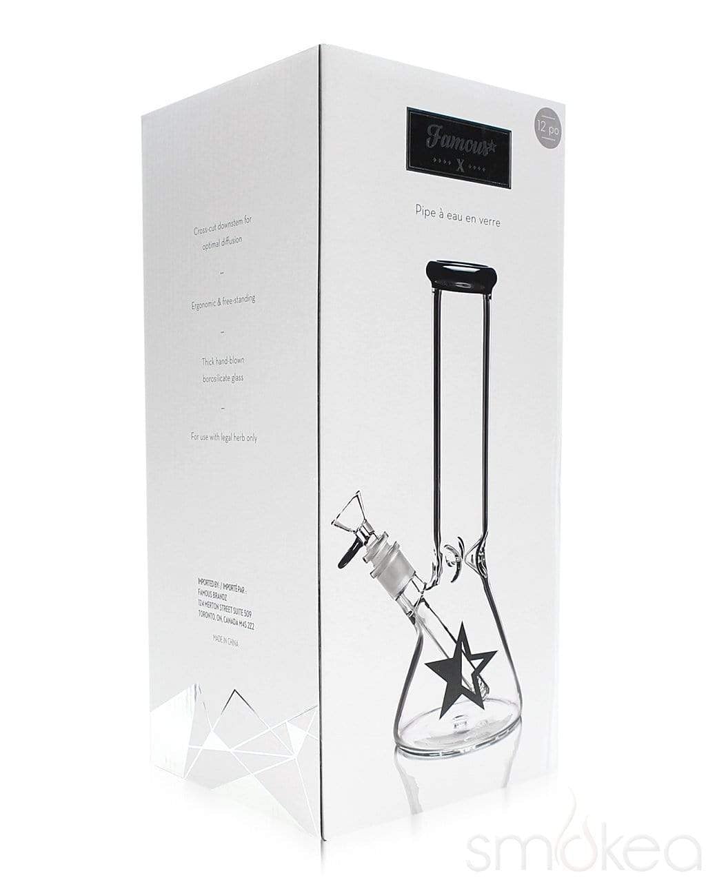 Famous X 12 Beaker Bong
