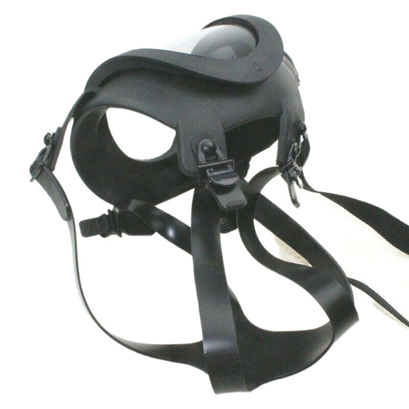 Black Full Face Silicone Gas Mask Bong w/ Water Pipe