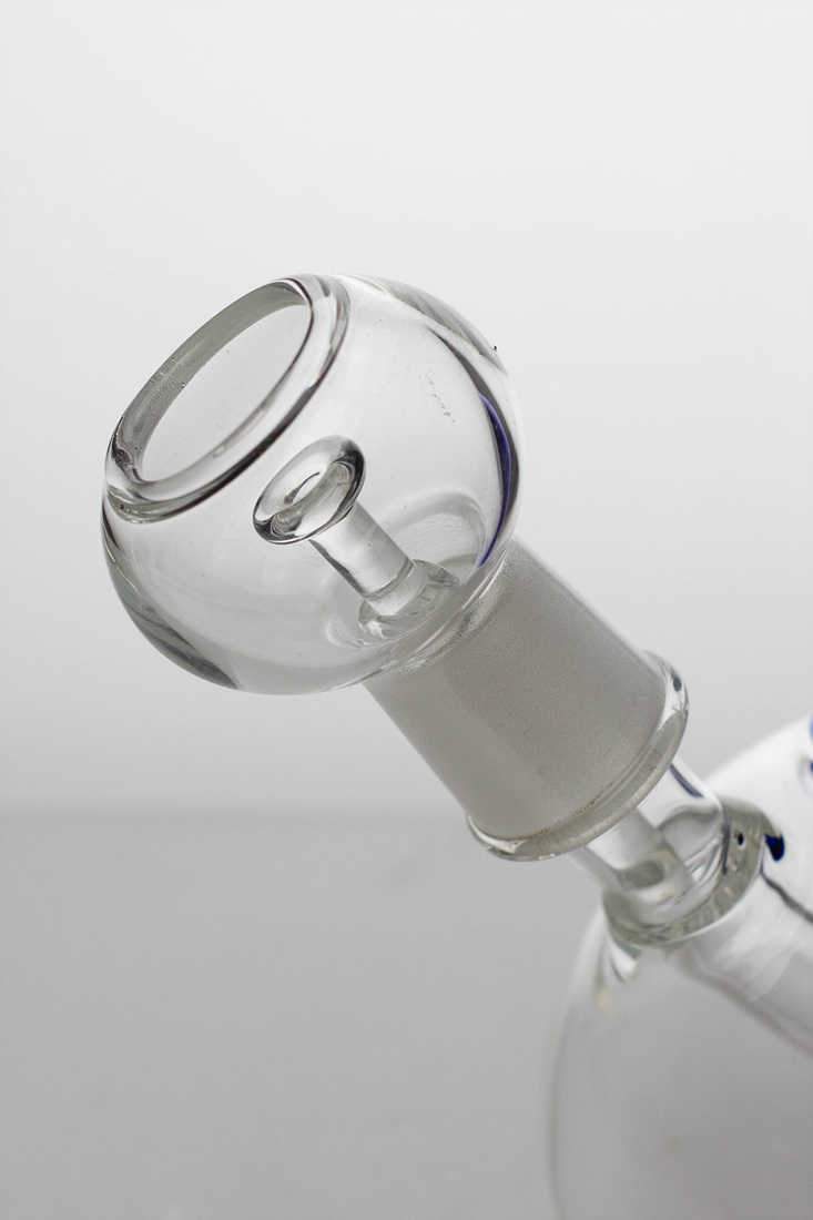 7 2-in-1 Blue glass water bubbler