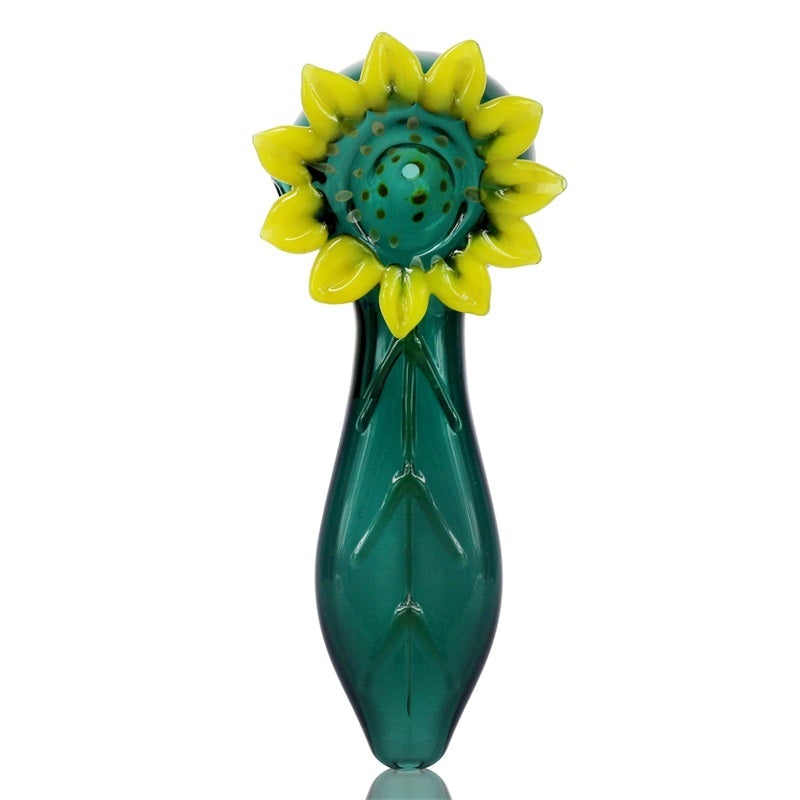 Sunflower Glass Novelty Pipe