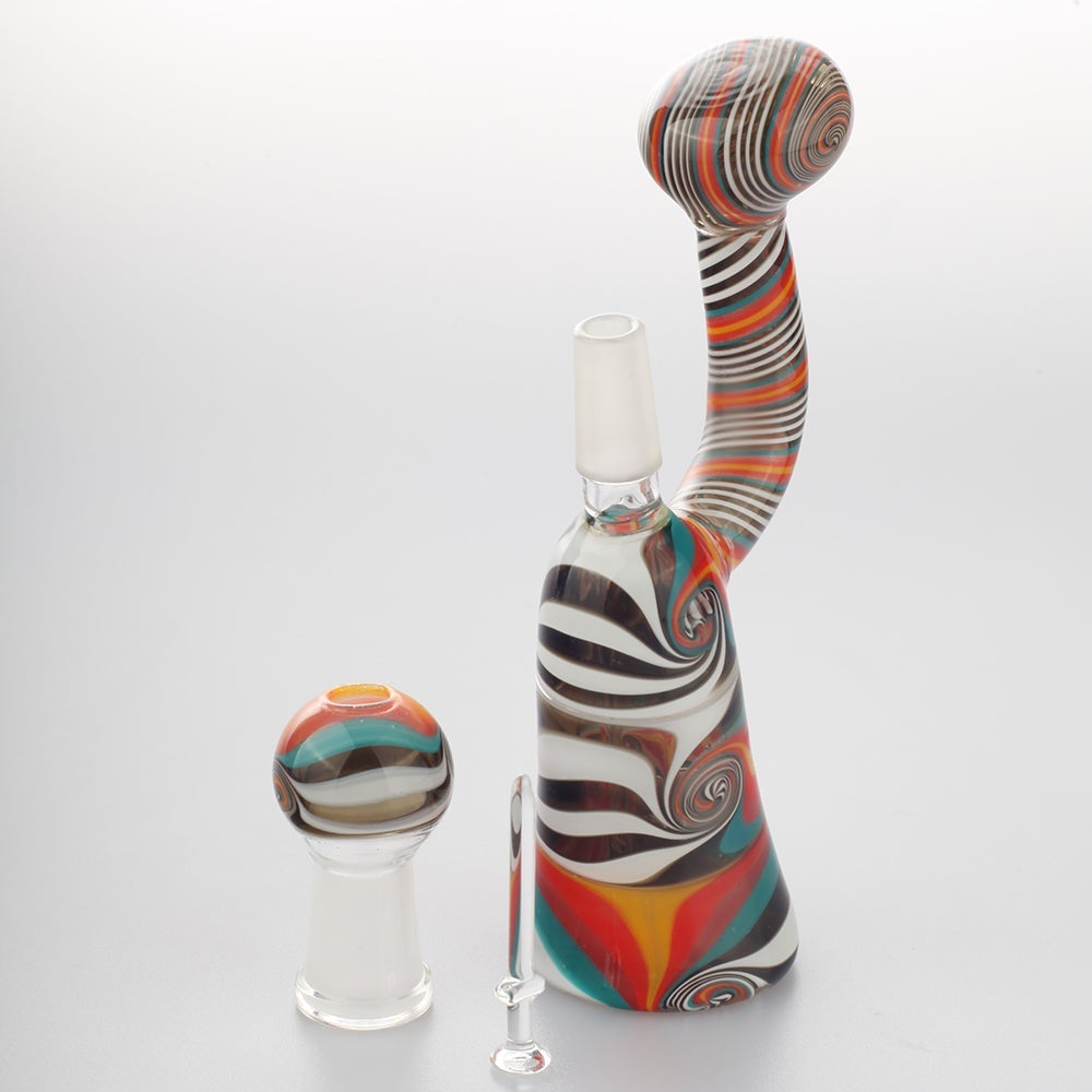 5 Heady Swirl Patent Mini Dab Rig