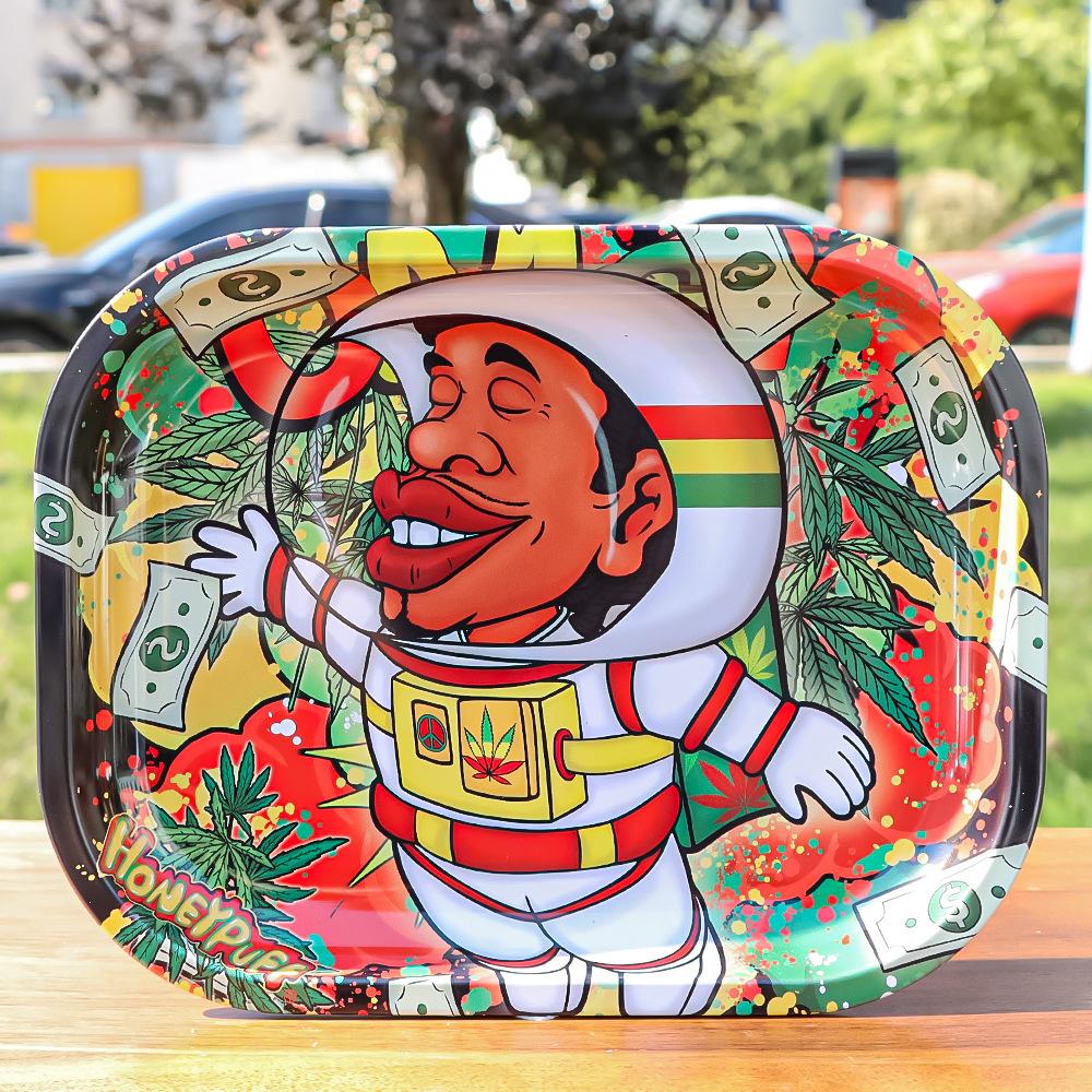 Honeypuff Metal Cigarette Panel Rolling Tray