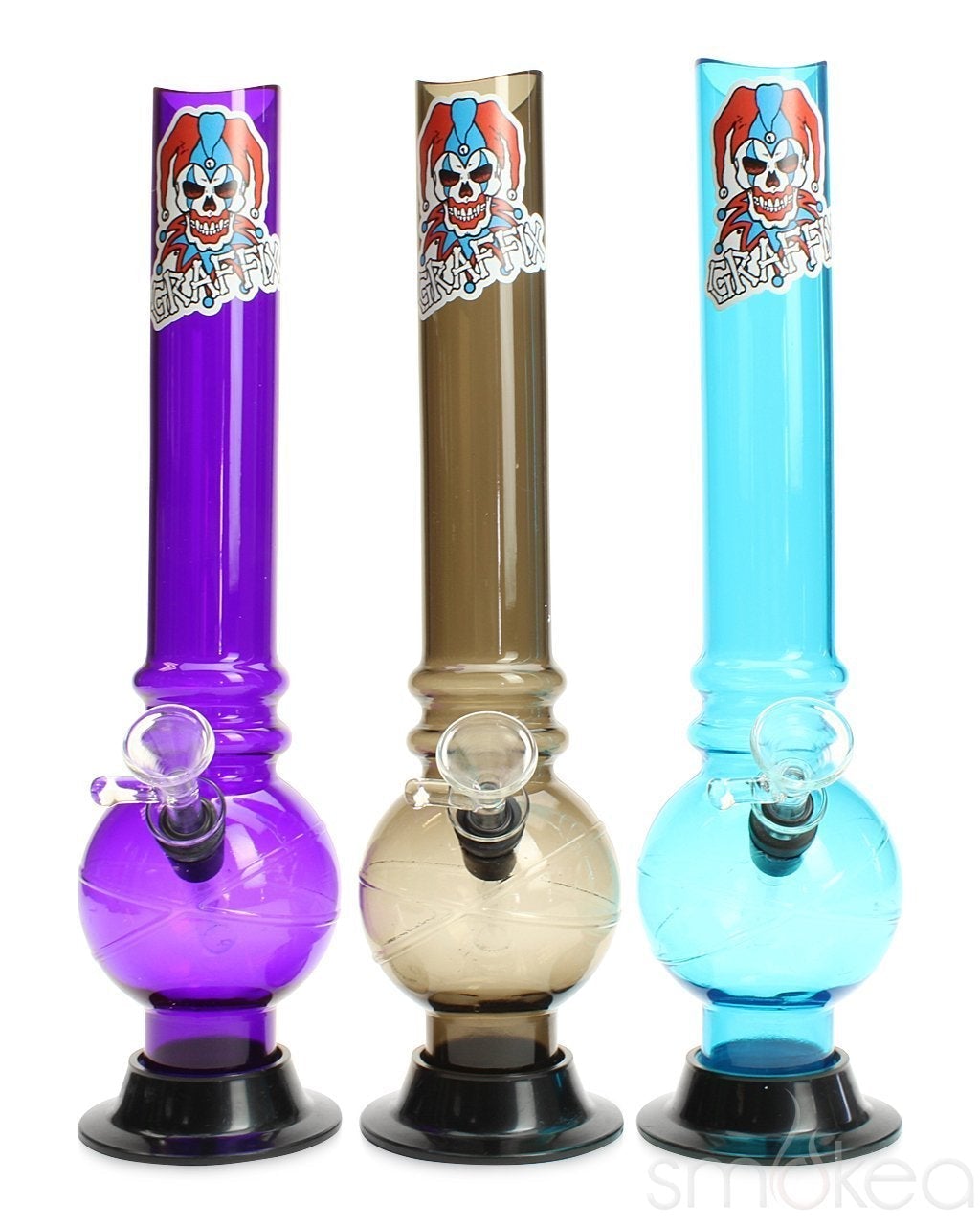 Graffix 12 Bubble Skinny Acrylic Bong