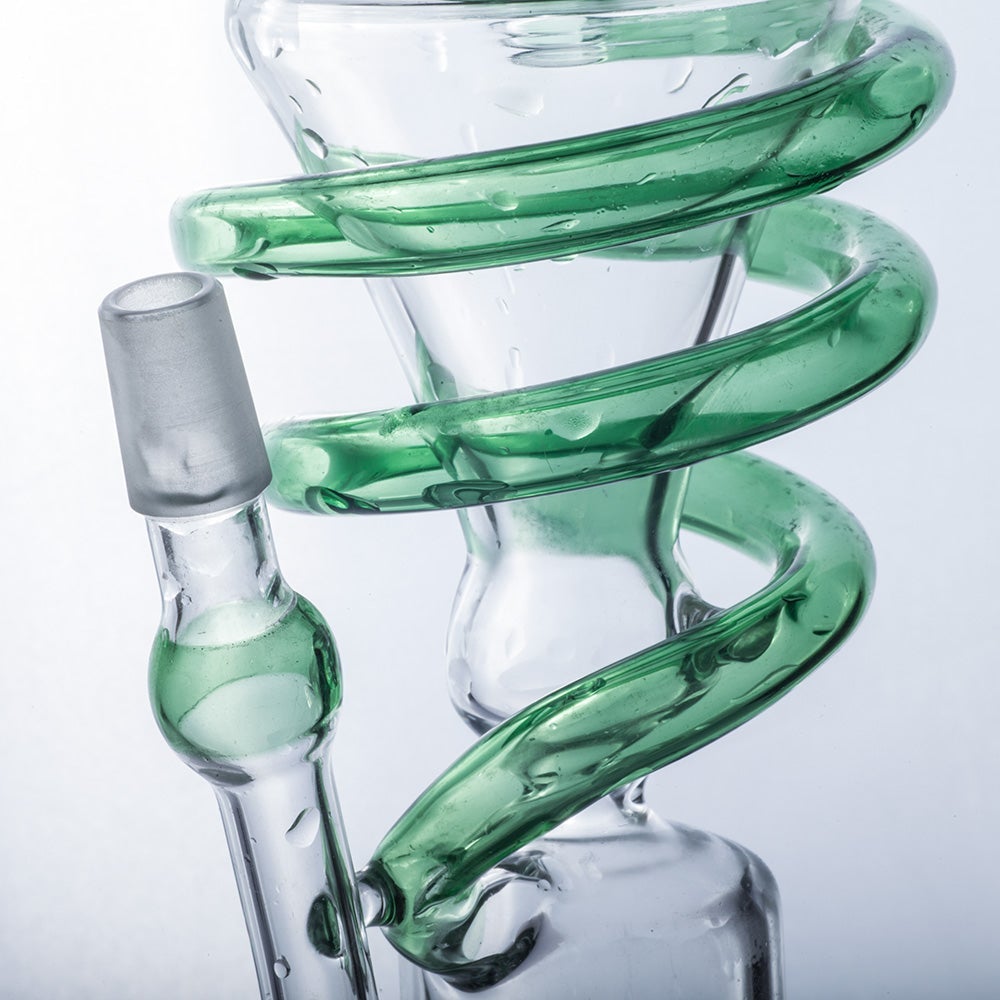 Spiral Perc Recycler Dab Rig