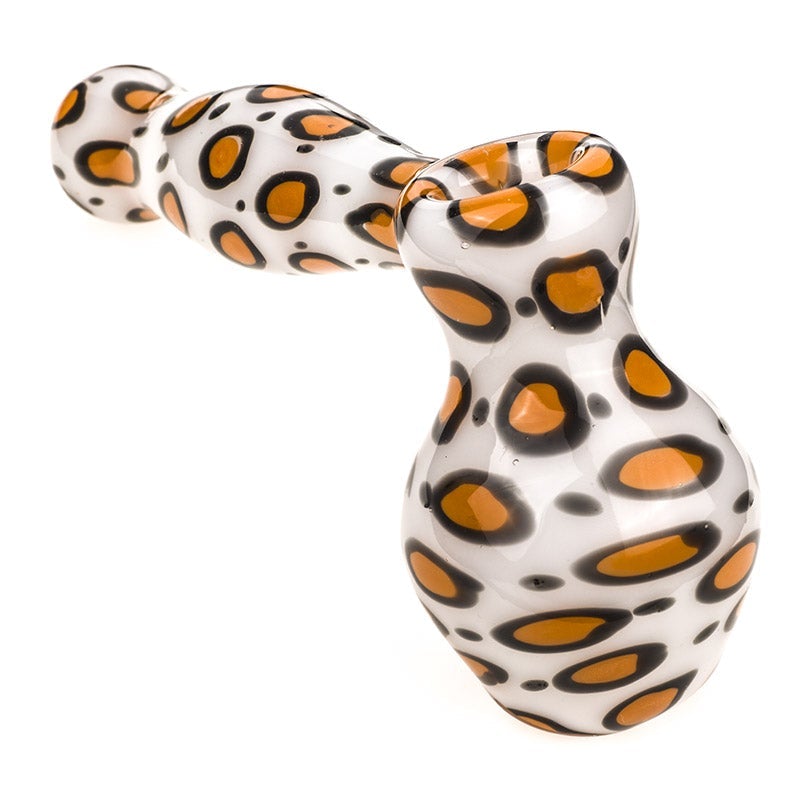 Leopard Print Hammer Glass Bubbler