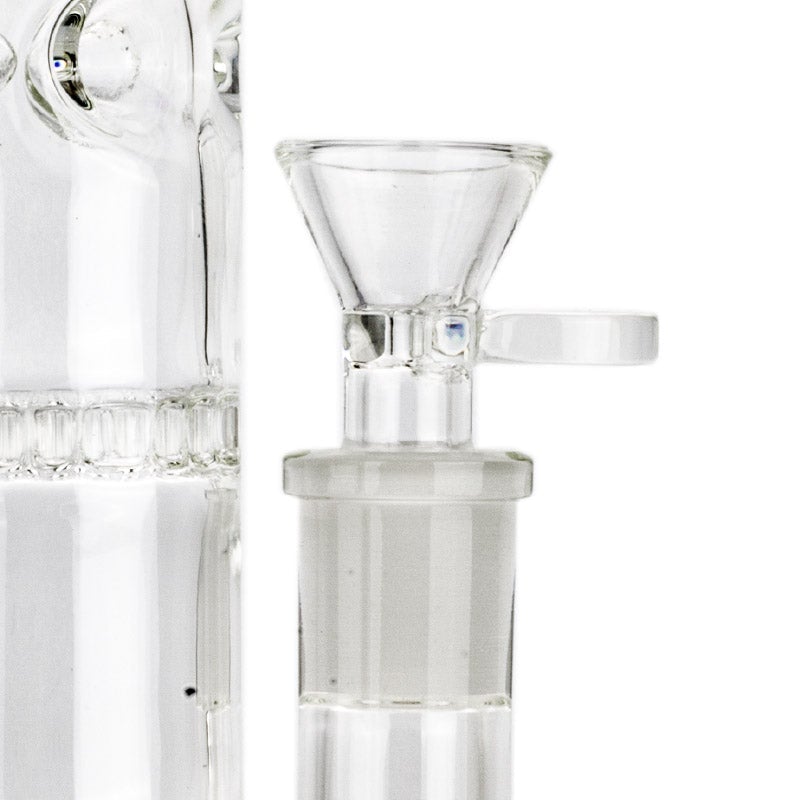 10 Straight Tube Honeycomb Perc Bong