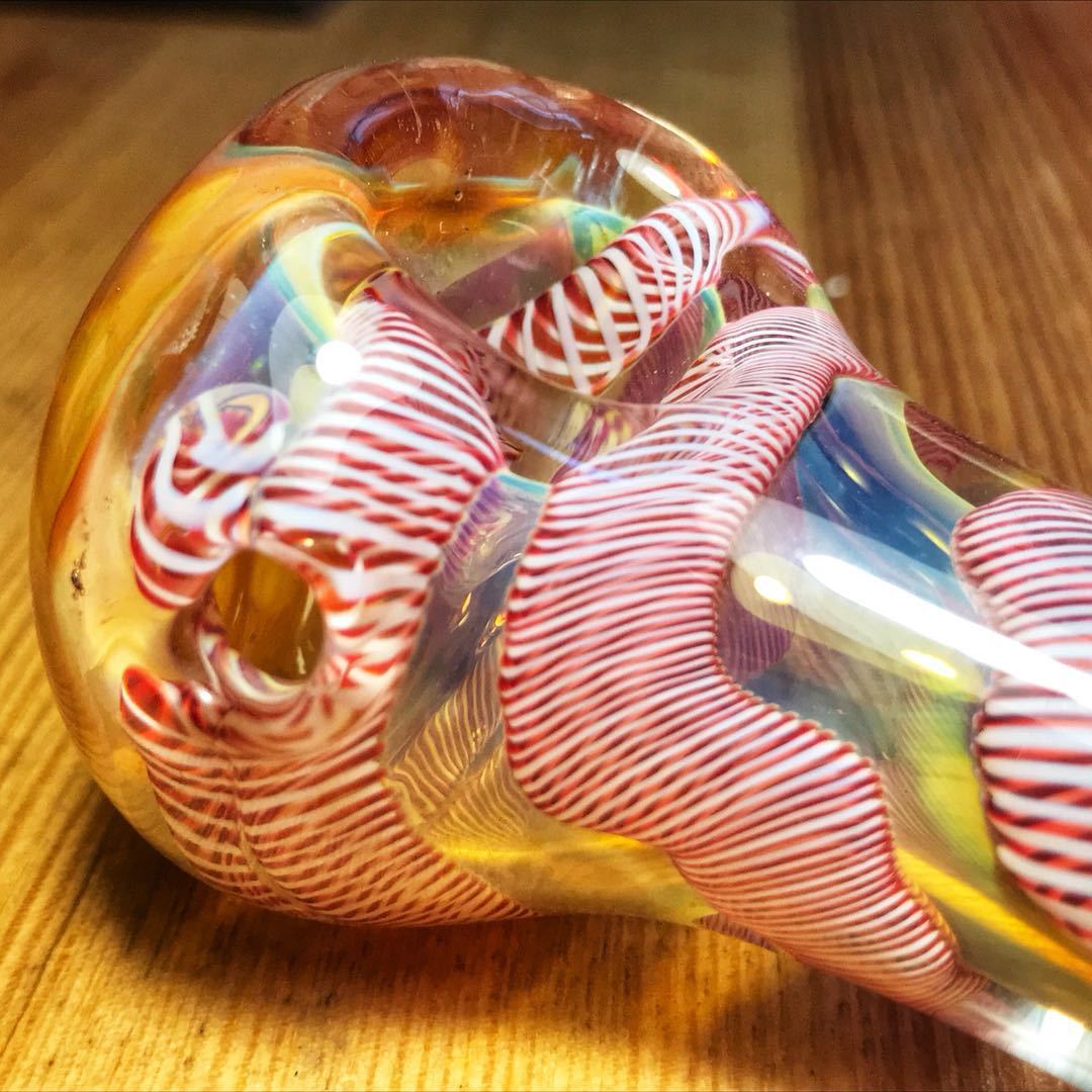 Fumed Frit Milli Glass Pipe