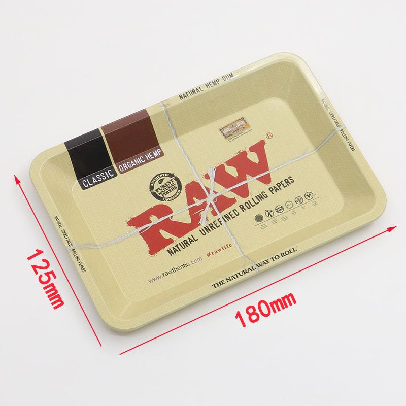 RAW Hand Rolled Cigarette Metal Rolling Tray