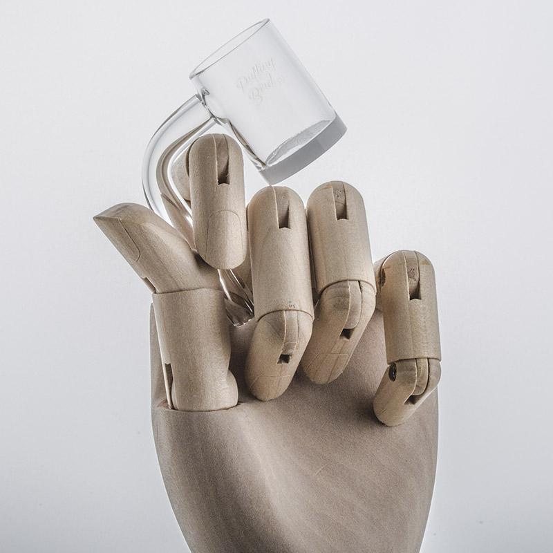 Double Chamber Recycler Dab Rig Set w/ Quartz and Carb Cap - PuffingBird AU